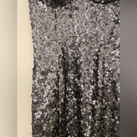 FASHION CRIMES New Years dark grey sparkle dress - Picture 2 of 7
